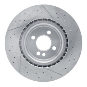 Mini Cooper Clubman Brake Rotor (1) - Front - R1 Concepts - Drilled and Slotted - `09-`14